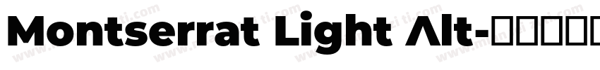 Montserrat Light Alt字体转换